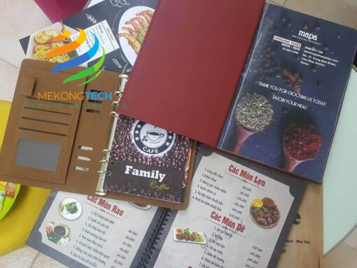 chuyên in ấn menu bìa cứng theo yêu cầu giao hàng tận nơi, lấy nhanh trong ngày